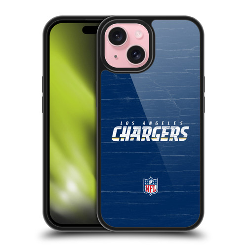 NFL Los Angeles Chargers Logo Distressed Look Gel Armour Case For Apple iPhone 15