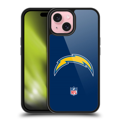 NFL Los Angeles Chargers Logo Plain Gel Armour Case For Apple iPhone 15 NFL Los Angeles Chargers Logo Plain Gel Armour Case For Apple iPhone 15