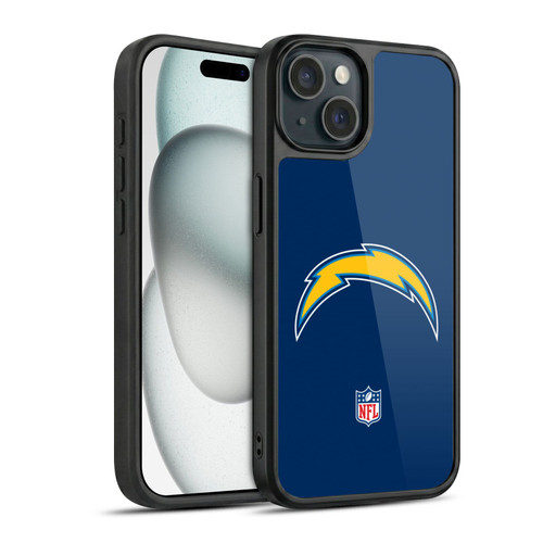 NFL Los Angeles Chargers Logo Plain Gel Armour Case For Apple iPhone 15