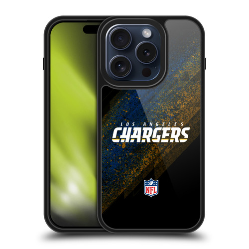 NFL Los Angeles Chargers Logo Blur Gel Armour Case For Apple iPhone 15 Pro
