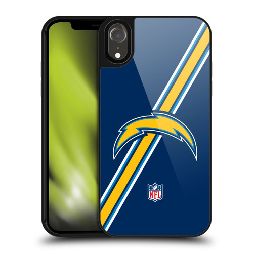 NFL Los Angeles Chargers Logo Stripes Gel Armour Case For Apple iPhone XR