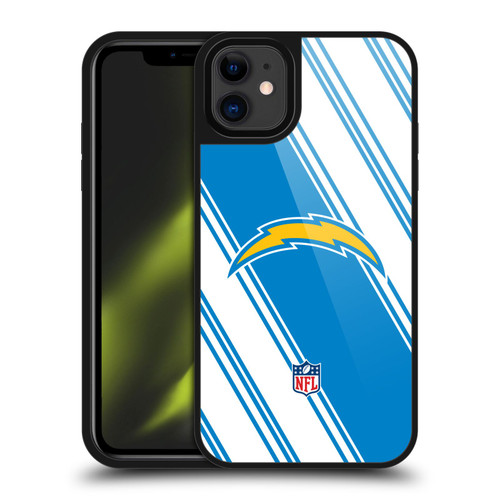 NFL Los Angeles Chargers Artwork Stripes Gel Armour Case For Apple iPhone 11