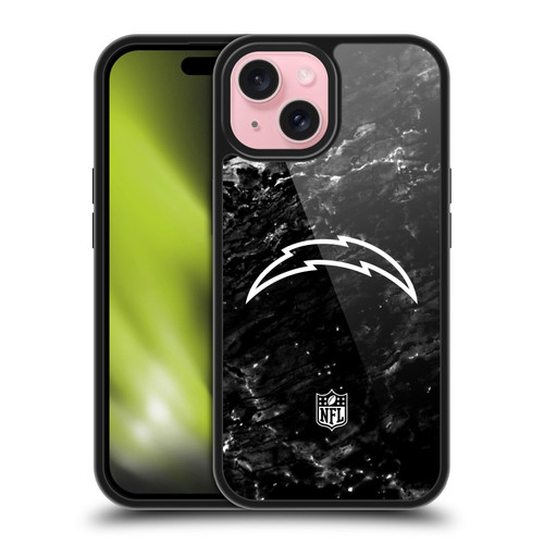 NFL Los Angeles Chargers Artwork Marble Gel Armour Case For Apple iPhone 15