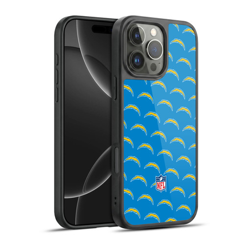 NFL Los Angeles Chargers Artwork Patterns Gel Armour Case For Apple iPhone 16 Pro Max