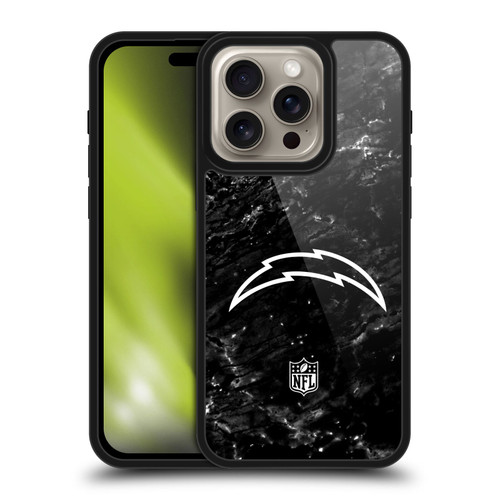 NFL Los Angeles Chargers Artwork Marble Gel Armour Case For Apple iPhone 16 Pro