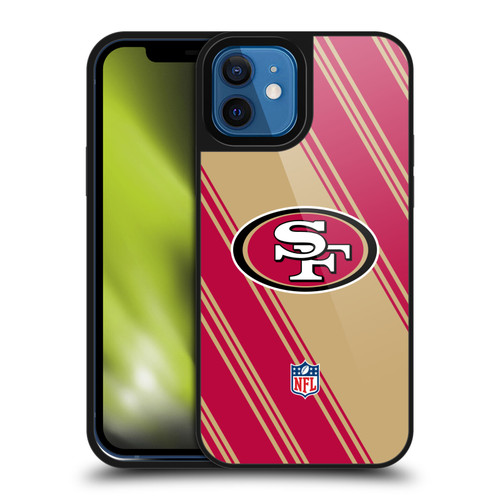 NFL San Francisco 49ers Artwork Stripes Gel Armour Case For Apple iPhone 12 / iPhone 12 Pro