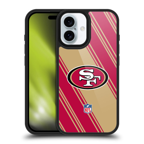 NFL San Francisco 49ers Artwork Stripes Gel Armour Case For Apple iPhone 16