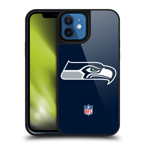 NFL Seattle Seahawks Logo Plain Gel Armour Case For Apple iPhone 12 / iPhone 12 Pro