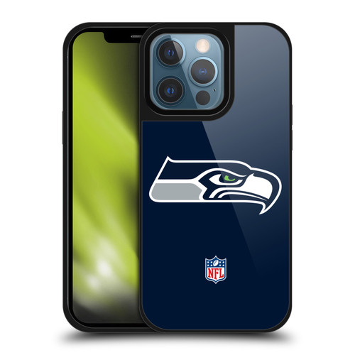 NFL Seattle Seahawks Logo Plain Gel Armour Case For Apple iPhone 13 Pro
