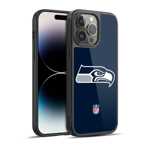 NFL Seattle Seahawks Logo Plain Gel Armour Case For Apple iPhone 14 Pro Max