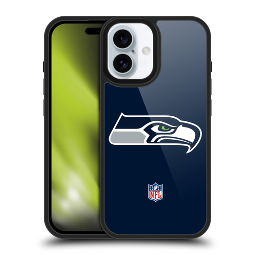 NFL Seattle Seahawks Logo Plain Gel Armour Case For Apple iPhone 16