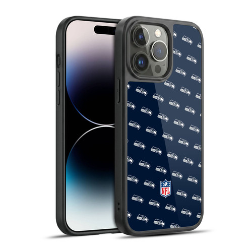 NFL Seattle Seahawks Artwork Patterns Gel Armour Case For Apple iPhone 14 Pro Max