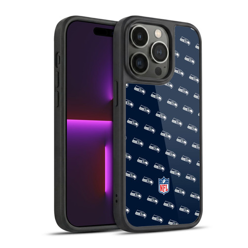 NFL Seattle Seahawks Artwork Patterns Gel Armour Case For Apple iPhone 14 Pro
