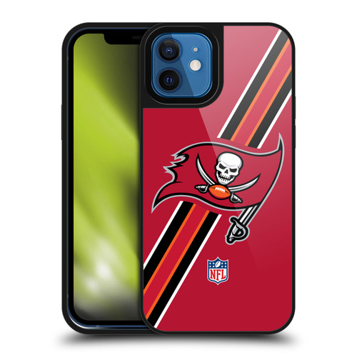 NFL Tampa Bay Buccaneers Logo Stripes Gel Armour Case For Apple iPhone 12 / iPhone 12 Pro