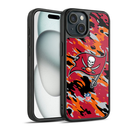 NFL Tampa Bay Buccaneers Logo Camou Gel Armour Case For Apple iPhone 15