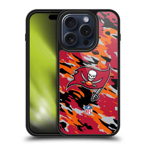 NFL Tampa Bay Buccaneers Logo Camou Gel Armour Case For Apple iPhone 15 Pro