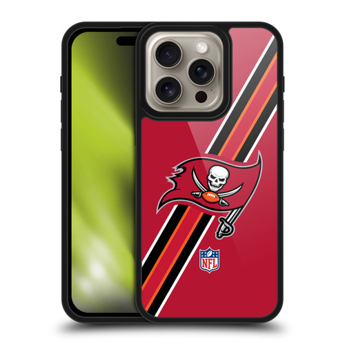 NFL Tampa Bay Buccaneers Logo Stripes Gel Armour Case For Apple iPhone 16 Pro