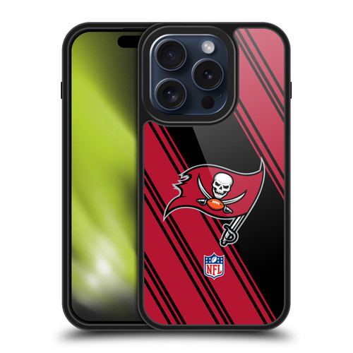 NFL Tampa Bay Buccaneers Artwork Stripes Gel Armour Case For Apple iPhone 15 Pro