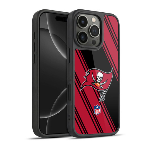 NFL Tampa Bay Buccaneers Artwork Stripes Gel Armour Case For Apple iPhone 16 Pro