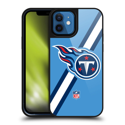 NFL Tennessee Titans Logo Stripes Gel Armour Case For Apple iPhone 12 / iPhone 12 Pro