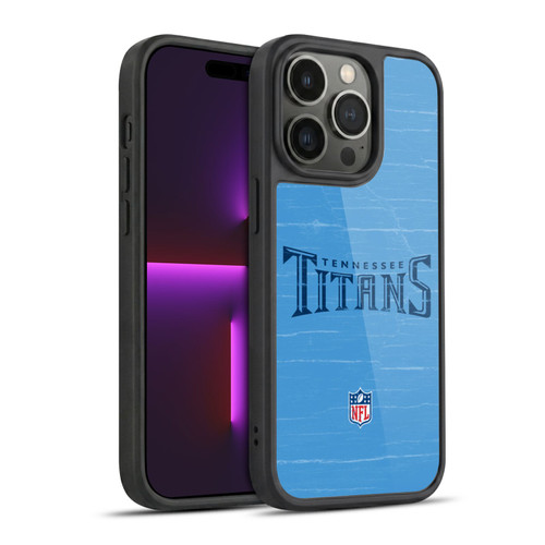 NFL Tennessee Titans Logo Distressed Look Gel Armour Case For Apple iPhone 14 Pro