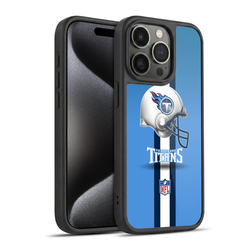 NFL Tennessee Titans Logo Helmet Gel Armour Case For Apple iPhone 15 Pro