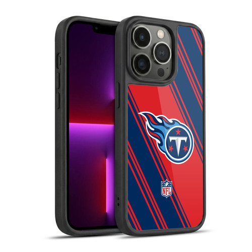 NFL Tennessee Titans Artwork Stripes Gel Armour Case For Apple iPhone 13 Pro