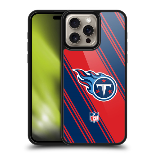 NFL Tennessee Titans Artwork Stripes Gel Armour Case For Apple iPhone 16 Pro Max