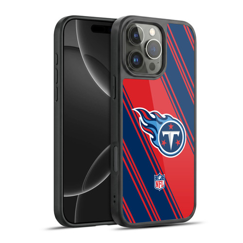 NFL Tennessee Titans Artwork Stripes Gel Armour Case For Apple iPhone 16 Pro Max