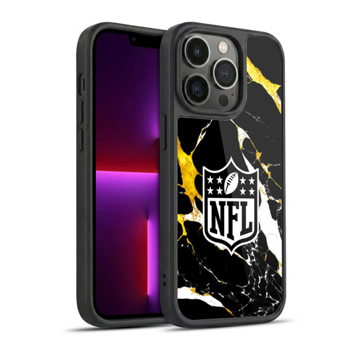 NFL Shield Marble Gel Armour Case For Apple iPhone 13 Pro