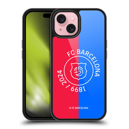 FC Barcelona 125th Anniversary Red & Blue Gel Armour Case For Apple iPhone 15