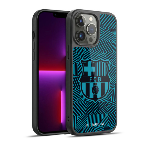 FC Barcelona Crest Black Gel Armour Case For Apple iPhone 13 Pro Max