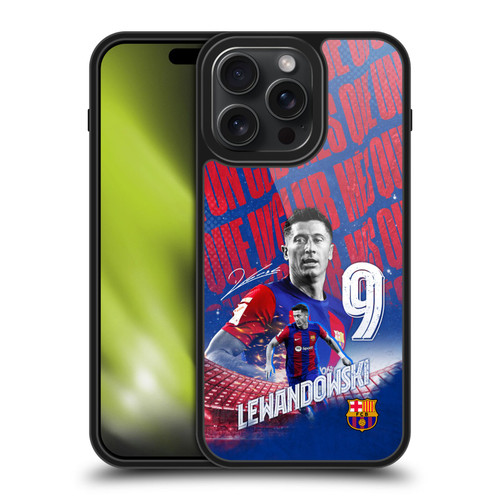 FC Barcelona 2023/24 First Team Robert Lewandowski Gel Armour Case For Apple iPhone 15 Pro Max