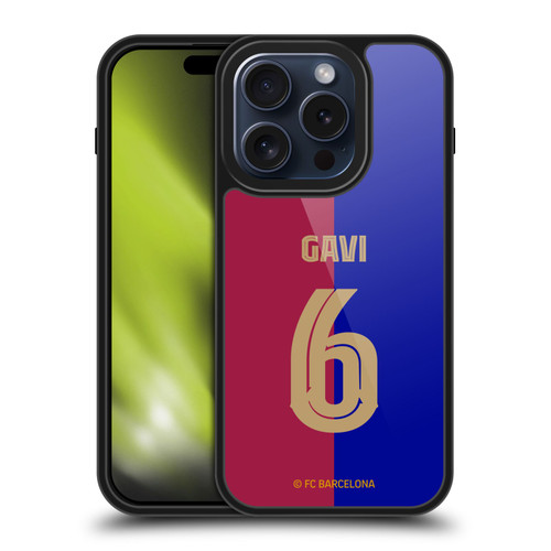 FC Barcelona 2024/25 Players Home Kit Gavi Gel Armour Case For Apple iPhone 15 Pro