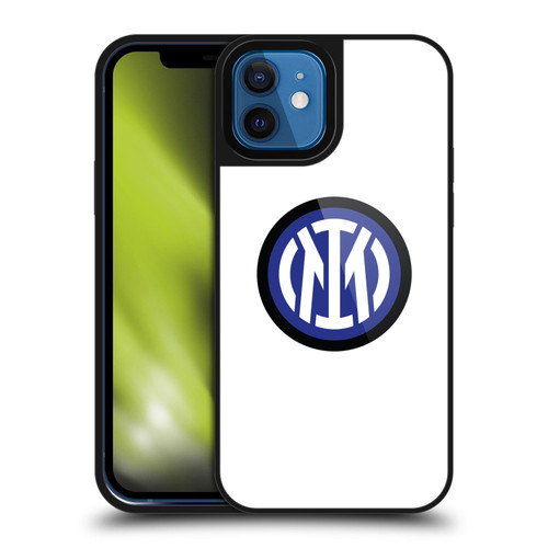 Fc Internazionale Milano Badge Logo On White Gel Armour Case For Apple iPhone 12 / iPhone 12 Pro
