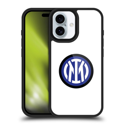 Fc Internazionale Milano Badge Logo On White Gel Armour Case For Apple iPhone 16