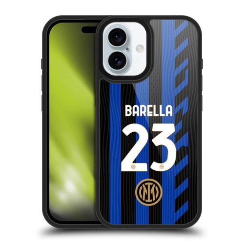 Fc Internazionale Milano 2024/25 Players Home Kit Nicolò Barella Gel Armour Case For Apple iPhone 16
