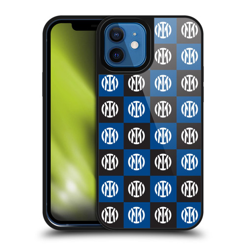 Fc Internazionale Milano Patterns Crest Gel Armour Case For Apple iPhone 12 / iPhone 12 Pro