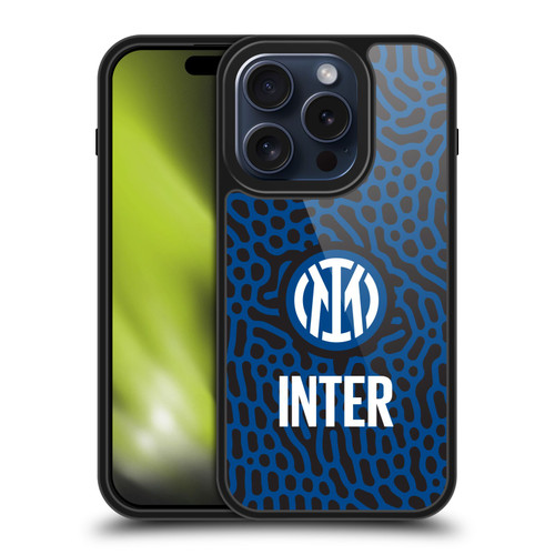 Fc Internazionale Milano Patterns Abstract 2 Gel Armour Case For Apple iPhone 15 Pro