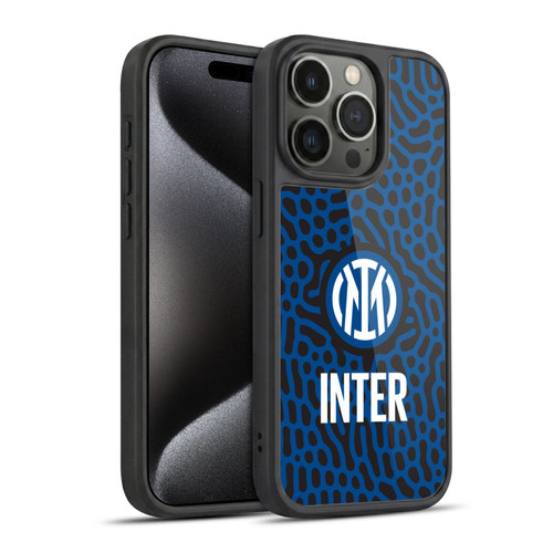 Fc Internazionale Milano Patterns Abstract 2 Gel Armour Case For Apple iPhone 15 Pro
