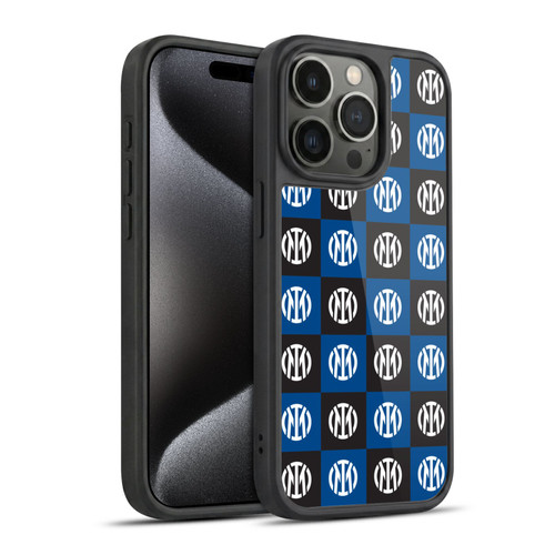 Fc Internazionale Milano Patterns Crest Gel Armour Case For Apple iPhone 15 Pro