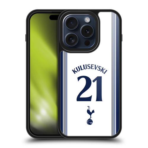 Tottenham Hotspur F.C. 2024/25 Players Home Kit Dejan Kulusevski Gel Armour Case For Apple iPhone 15 Pro