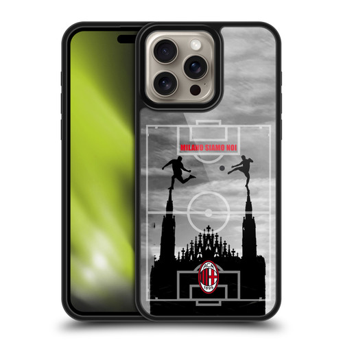 AC Milan Adults Milano Siamo Noi 3 Gel Armour Case For Apple iPhone 16 Pro Max