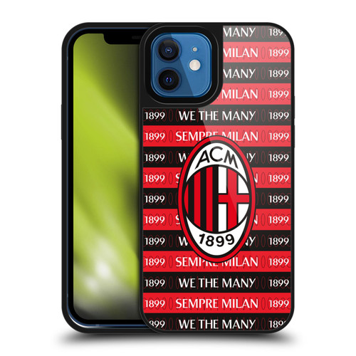 AC Milan Art Milan 1899 Gel Armour Case For Apple iPhone 12 / iPhone 12 Pro