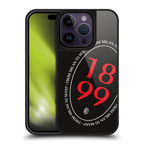AC Milan Art 1899 Oversized Gel Armour Case For Apple iPhone 14 Pro