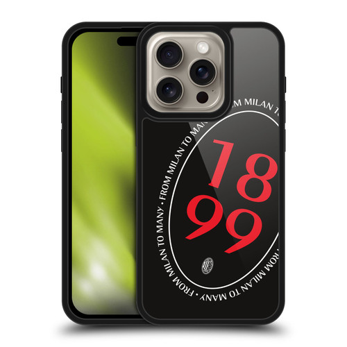 AC Milan Art 1899 Oversized Gel Armour Case For Apple iPhone 16 Pro
