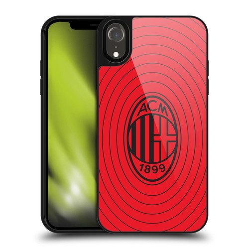 AC Milan Art Red And Black Gel Armour Case For Apple iPhone XR