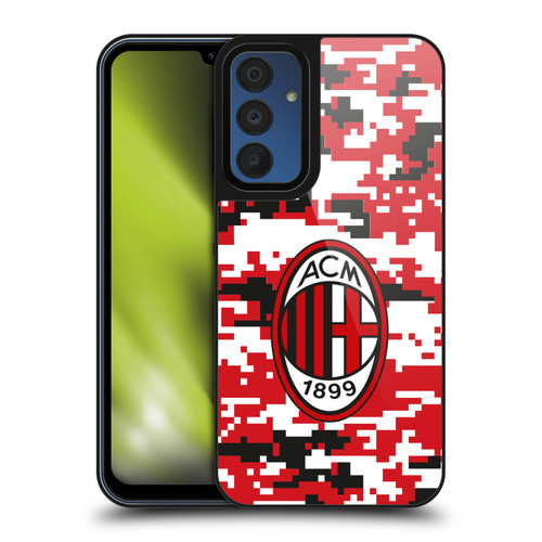 AC Milan Crest Patterns Digital Camouflage Gel Armour Case For Samsung Galaxy A15