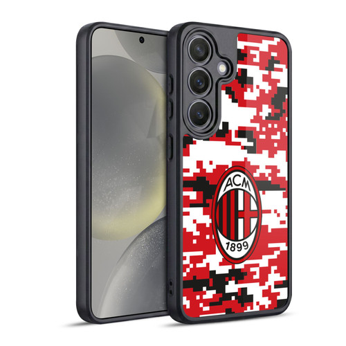 AC Milan Crest Patterns Digital Camouflage Gel Armour Case For Samsung Galaxy S24 5G