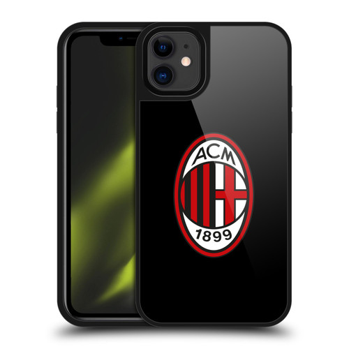 AC Milan Crest Full Colour Black Gel Armour Case For Apple iPhone 11